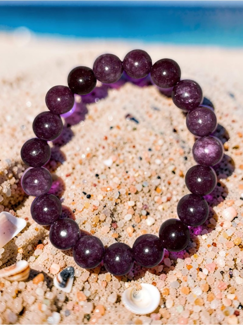 10mm Purple Lepidolite Bracelet 💜